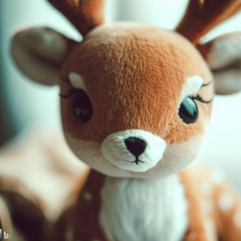 Cute stuffed deer.