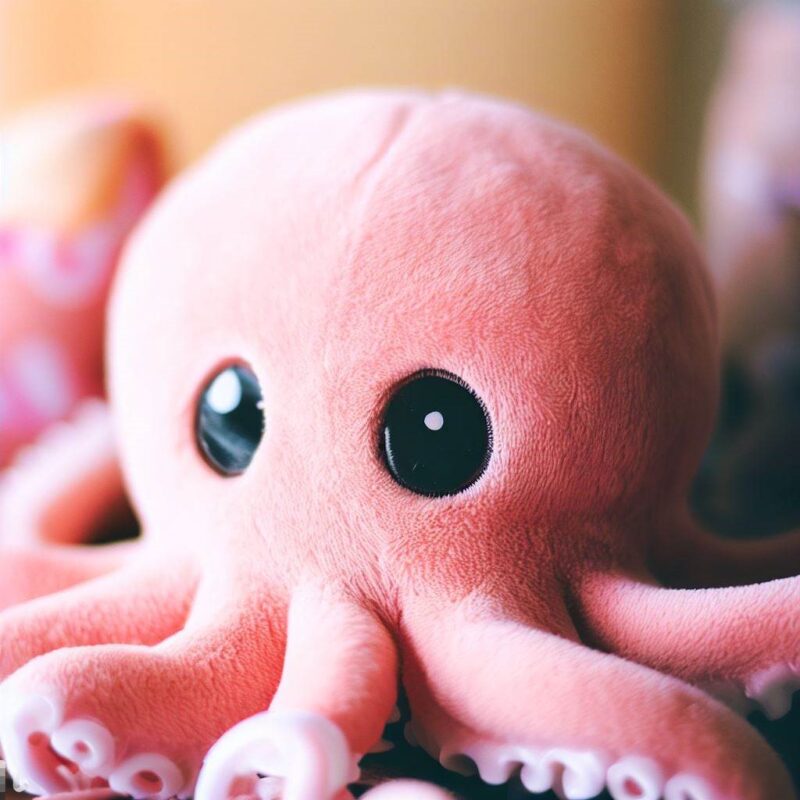 Cute stuffed octopus.