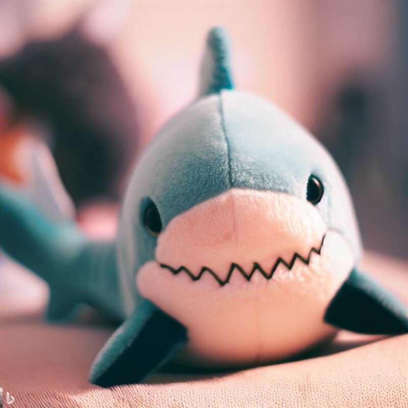Cute stuffed shark.