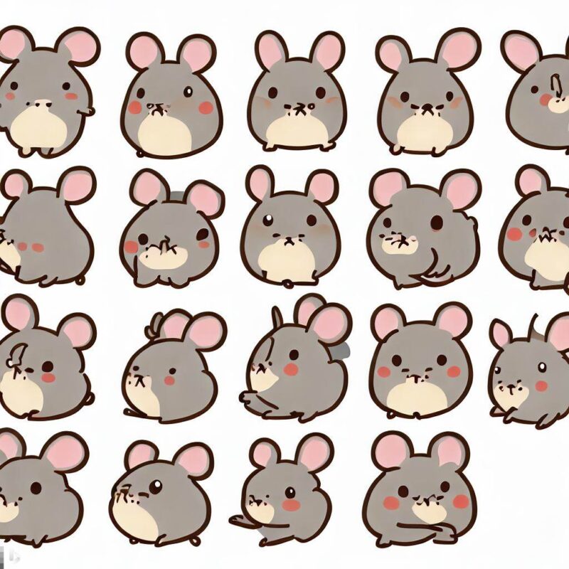 We offer the clip art and figures of cute degus. There are a lot of them.